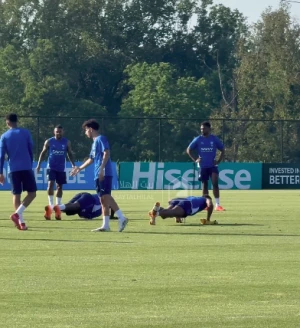 شاهد.. إنزاغي يعاقب علي البليهي ومحمد كنو في تدريبات الهلال