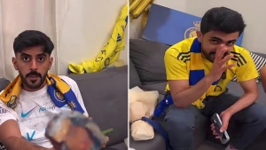 يا فرحة ما تمت.. شاهد: ردة فعل مشجعين نصراويين بعد خسارة السوبر أمام الأهلي