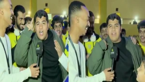 "اللي يقول إنه منتهي ما يفهم ورب البيت".. بالفيديو: ردة فعل مشجع هلالي على هدف رونالدو أمام الخليج