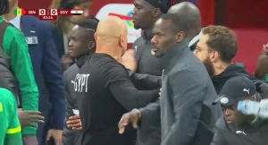 «شجار بالأيدي وحسام حسن يتدخل».. بالفيديو.. اشتباكات في مباراة مصر والسنغال بكأس الأمم الأفريقية
