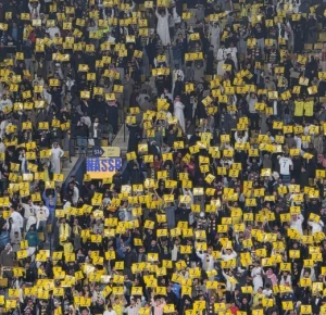 بالفيديو.. جماهير النصر تدعم كريستيانو رونالدو في كلاسيكو الاتحاد