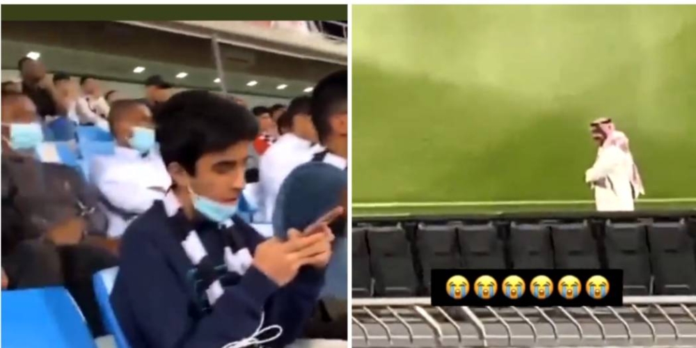 شاهد رد فعل حامد البلوي بعد ترديد جماهير الشباب ضده هتاف : «يا بكاية» !