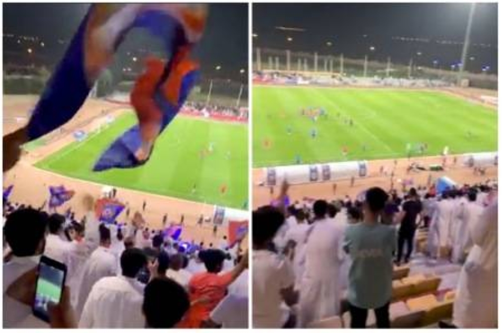 شاهد.. ‏جماهير الفيحاء تحتفل بعد الفوز على الاتحاد في كأس الملك.. وتردد: "شيلو العدة ويلا على جدة"!