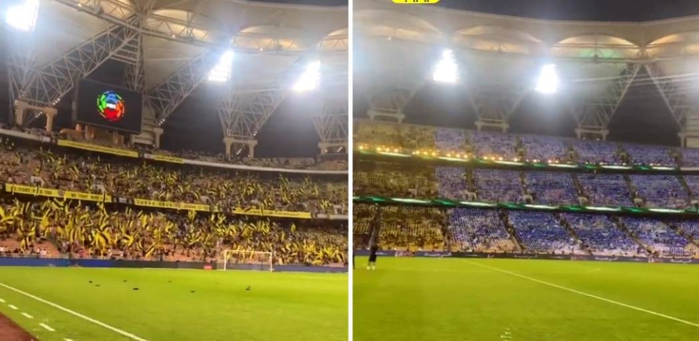شاهد.. أجواء أوروبية داخل ملعب الجوهرة.. وجماهير الاتحاد تتفوق !