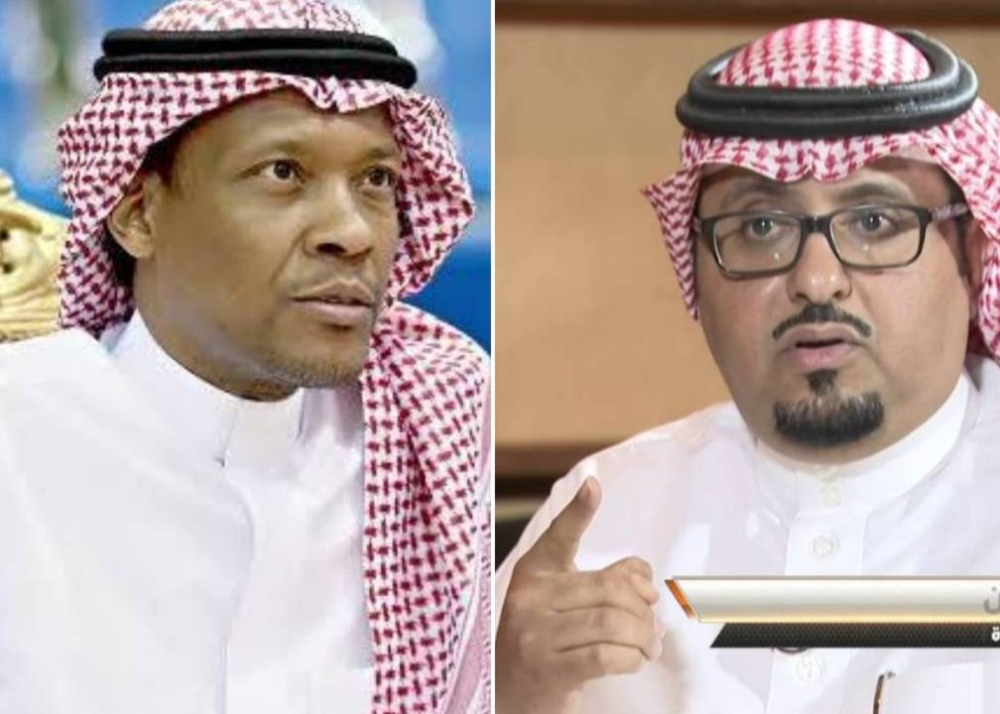 العثمان يسخر من تصريحات لاعب الهلال ميشيل: بيئتهم رائعة بس يطلع منهم أحد يكب العشاء كامل.  و"الدعيع" يفاجئه بالرد!