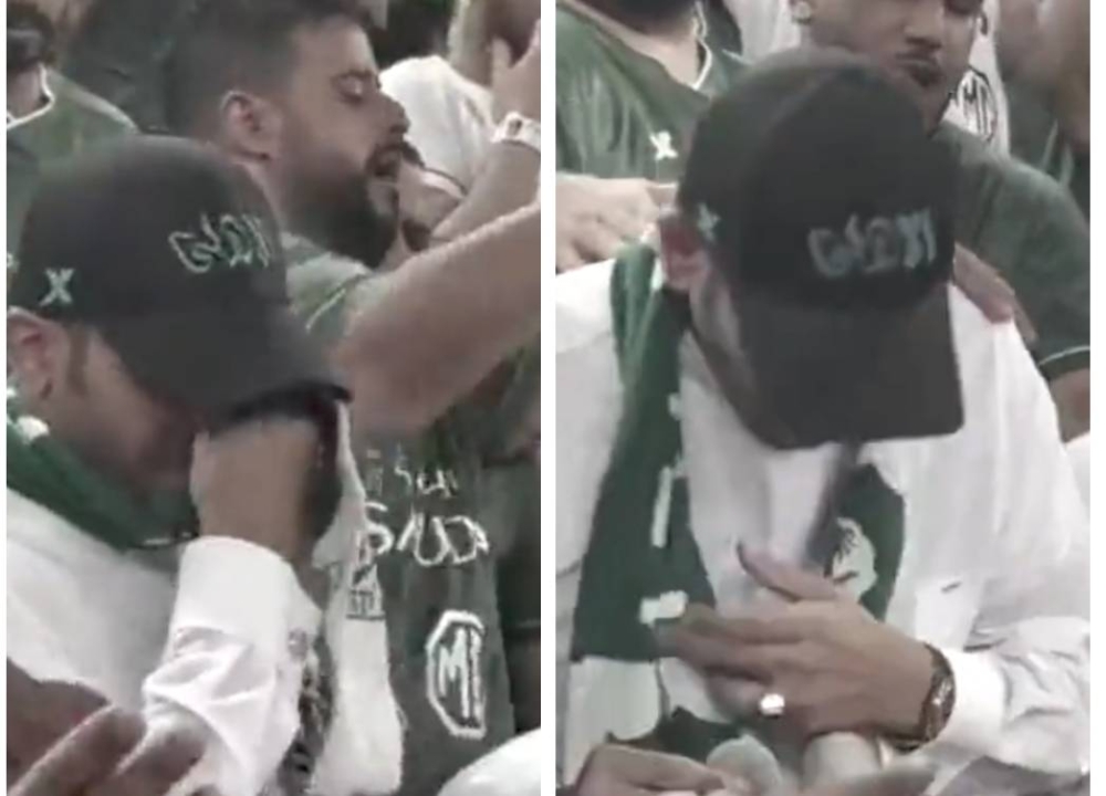 "أه يا ليالي".. شاهد بكاء رئيس رابطة جماهير الأهلي في مباراة القيصومة !