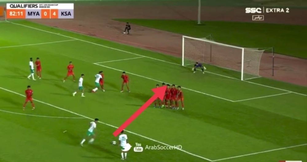 شاهد هدف عالمي لمصعب الجوير لاعب منتخب الشباب في مرمى ميانمار!