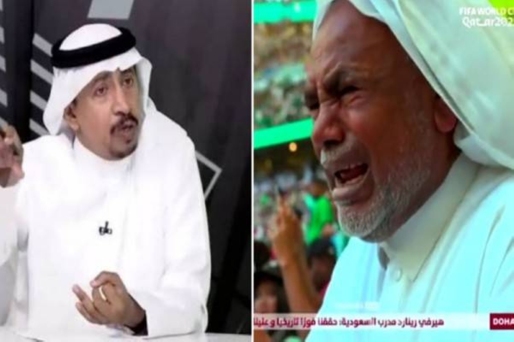شاهد.. "الشيخي" ينشر فيديو لـ"مسن" يبكي من شدة الفرح بفوز الأخضر على الأرجنتين.. وهكذا علق!