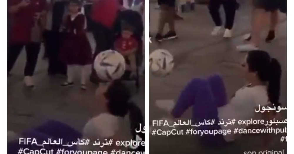شاهد.. فتاة تبهر الجميع وتستعرض مهاراتها في شوارع قطر
