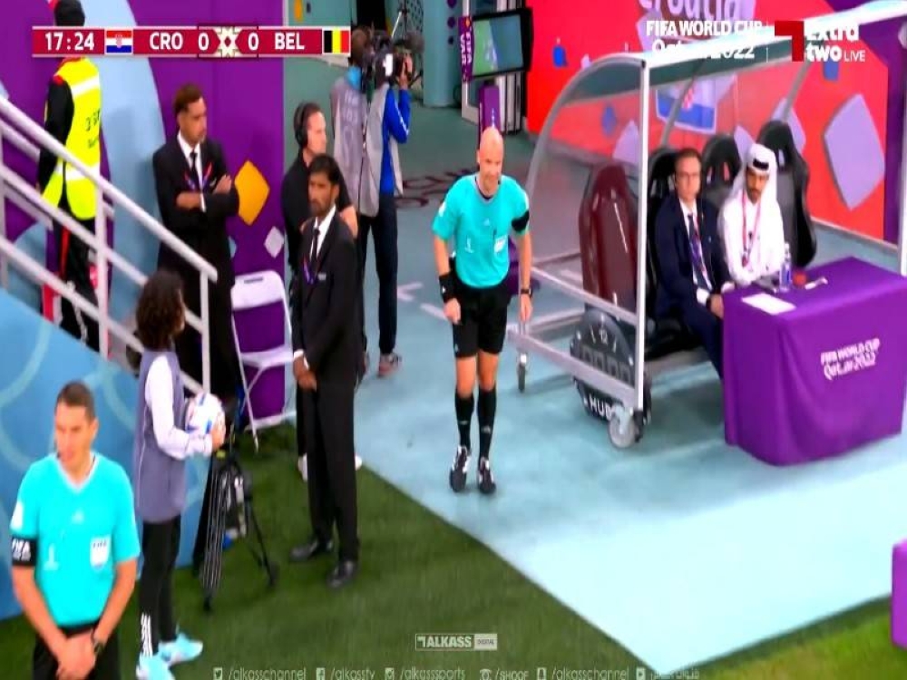 شاهد.. ‏الحكم يلغي ركلة جزاء لـ "كرواتيا" أمام بلجيكا في كأس العالم