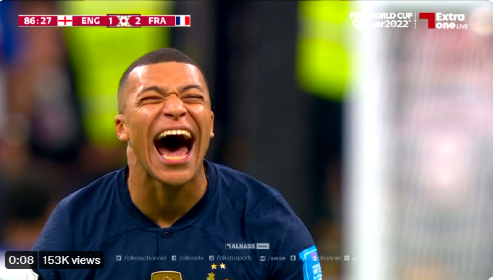 شاهد.. رد فعل "مبابي" بعد إهدار "هاري كين" ضربة جزاء للتعادل لمنتخب بلاده!