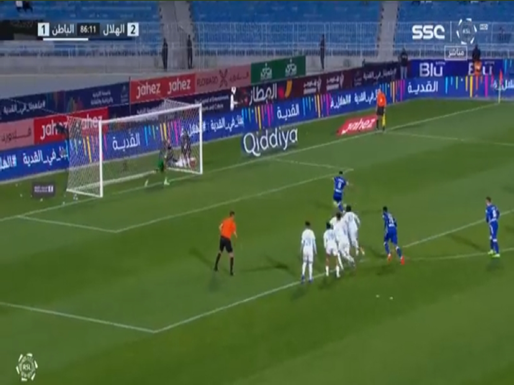 شاهد... الهلال يهدر ركلة جزاء ثانية أمام الباطن عن طريق «الشهري»