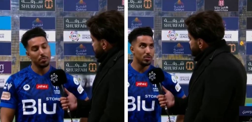 شاهد ما حدث لسالم الدوسري أثناء محاورته عقب مباراة النصر .. ومطالبات بتدخل لجنة الانضباط !