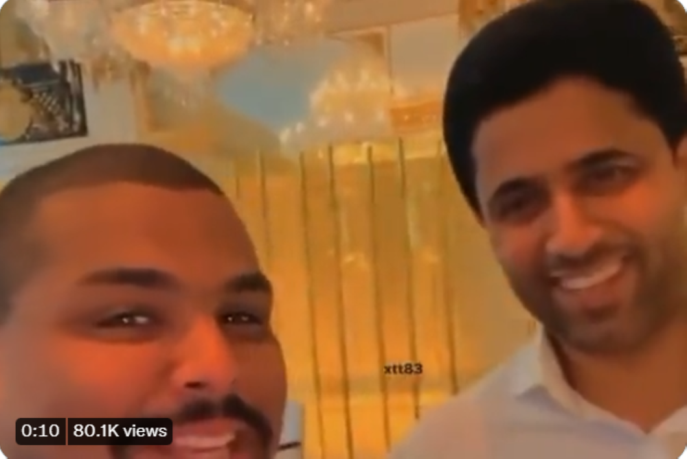 شاهد..مشجع هلالي لـ "ناصر الخليفي":ودي تجيبون ميسي عندنا..والأخير يرد!