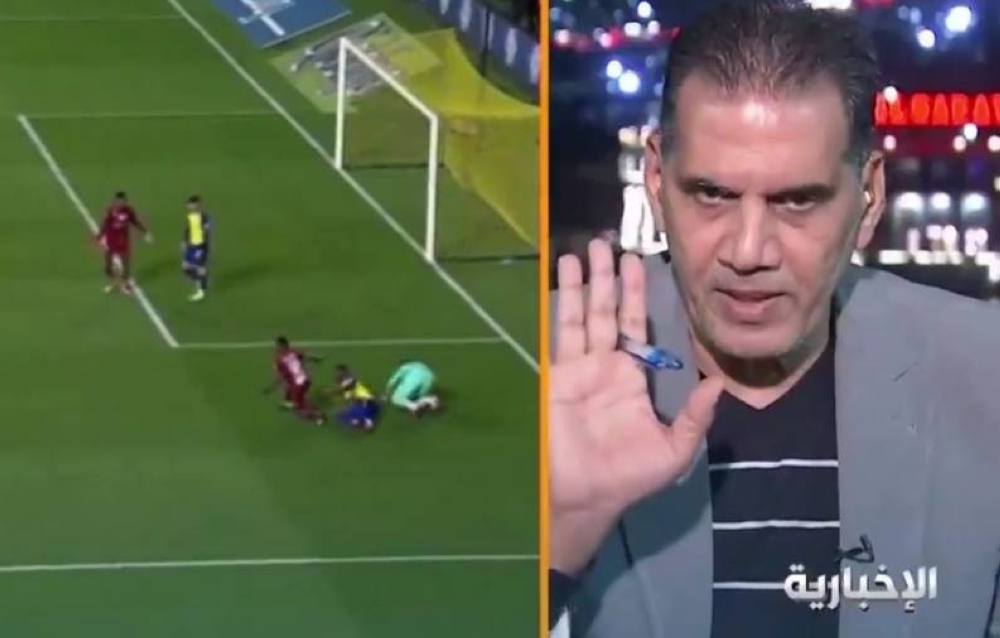 شاهد.. جمال الغندور يحسم الجدل بشأن أحقية أبها في ركلة جزاء أمام النصر