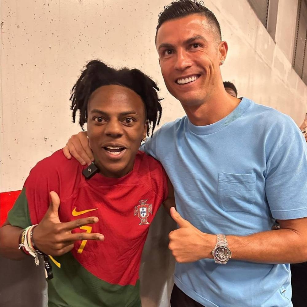 شاهد.. ردة فعل مفاجئة من اليوتيوبر الأمريكي الشهير سبيد  بعد لقاء كريستيانو رونالدو