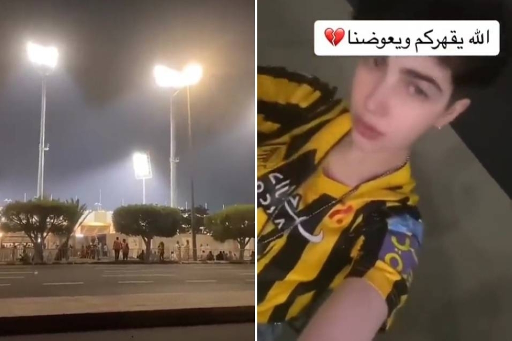 شاهد: مشجعة اتحادية غاضبة من عدم دخولها ملعب المباراة لتشجيع فريقها أمام الصفاقسي التونسي