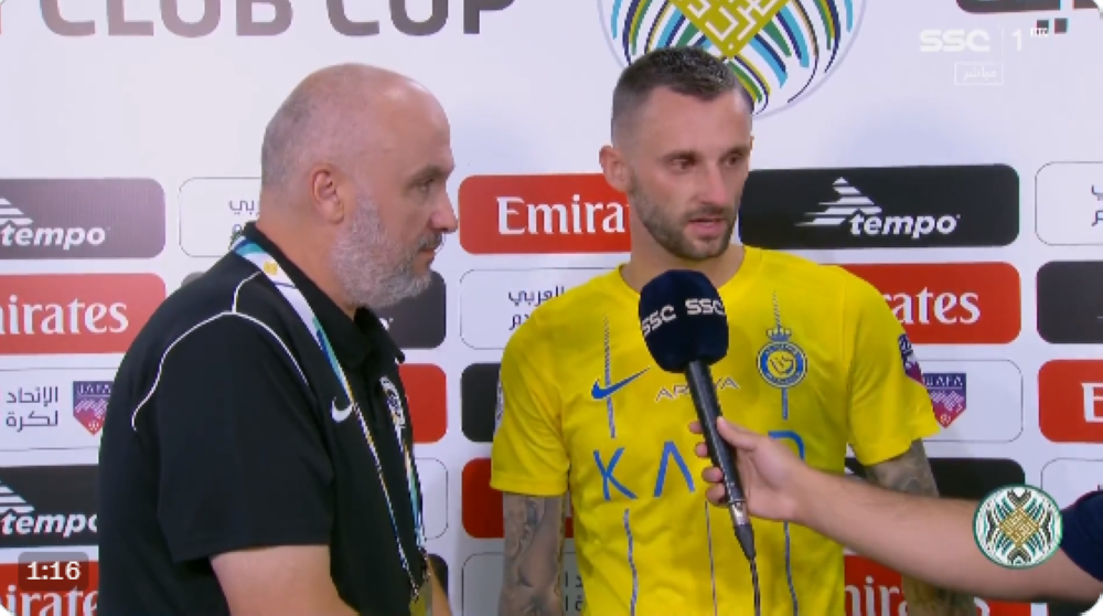 شاهد: أول تعليق من لاعب النصر الكرواتي "بروزوفيتش "بعد الفوز على الاتحاد التونسي برباعية