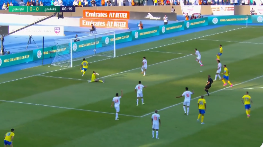 شاهد.. هدف ملغي للنصر أمام الزمالك