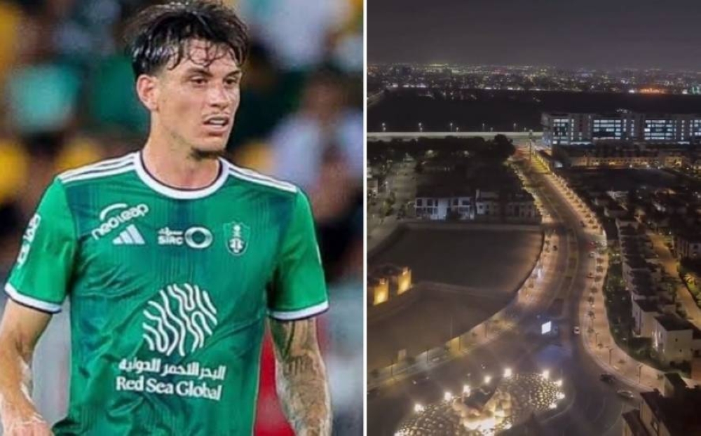 شاهد.. ردة فعل زوجة مدافع الأهلي إيبانيز بعد سماعها صوت الأذان في جدة