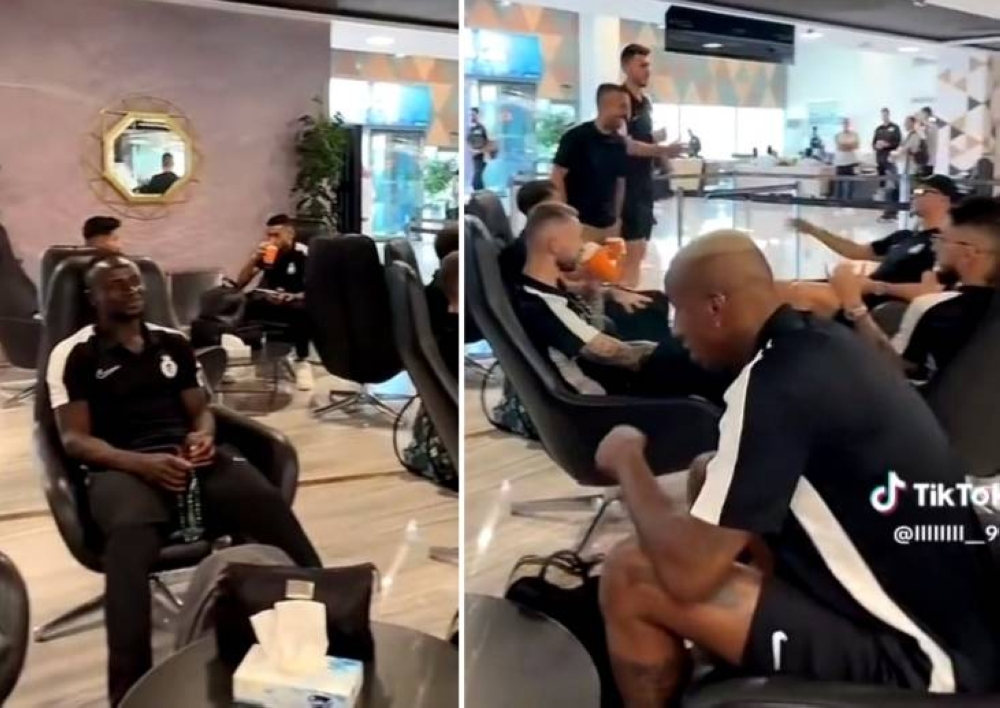 شاهد.. ردة فعل لاعب النصر تاليسكا عند رؤيته زميله ساديو ماني يمسك السبحة