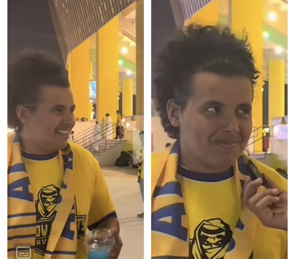شاهد.. مشجع أهلاوي يحضر الكلاسيكو أمام النصر مرتديًا القميص النصراوي.. والكشف عن السبب!