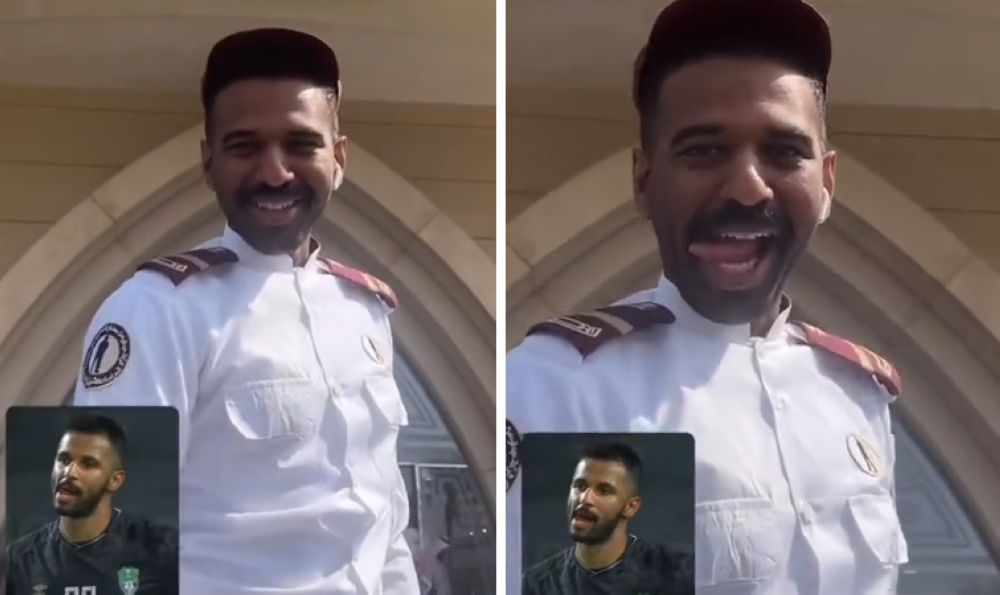 شاهد.. شبيه حارس الهلال "محمد العويس "