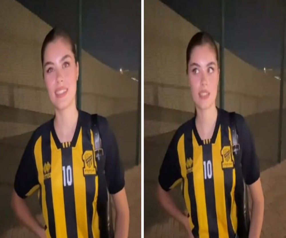 شاهد.. مشجعة اتحادية حسناء تساند الاتحاد أمام القوة الجوية العراقي