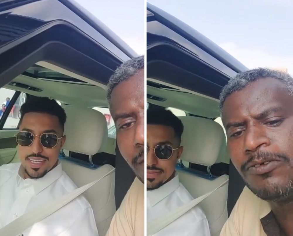 شاهد..رد فعل مشجع سوداني التقى باللاعب "سالم الدوسري"!