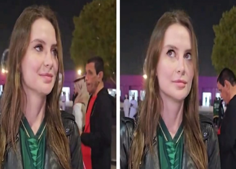 شاهد.. حسناء روسية نصراوية تشجع الأخضر في كأس آسيا