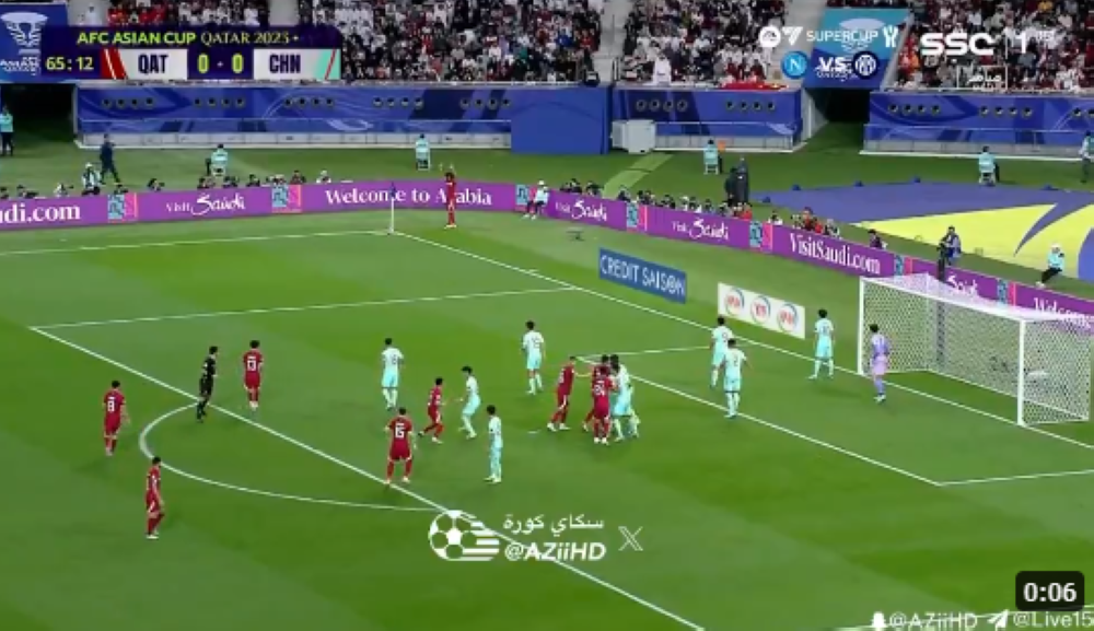 شاهد.. هدف عالمي للاعب المنتخب القطري "الهيدوس" في شباك الصين