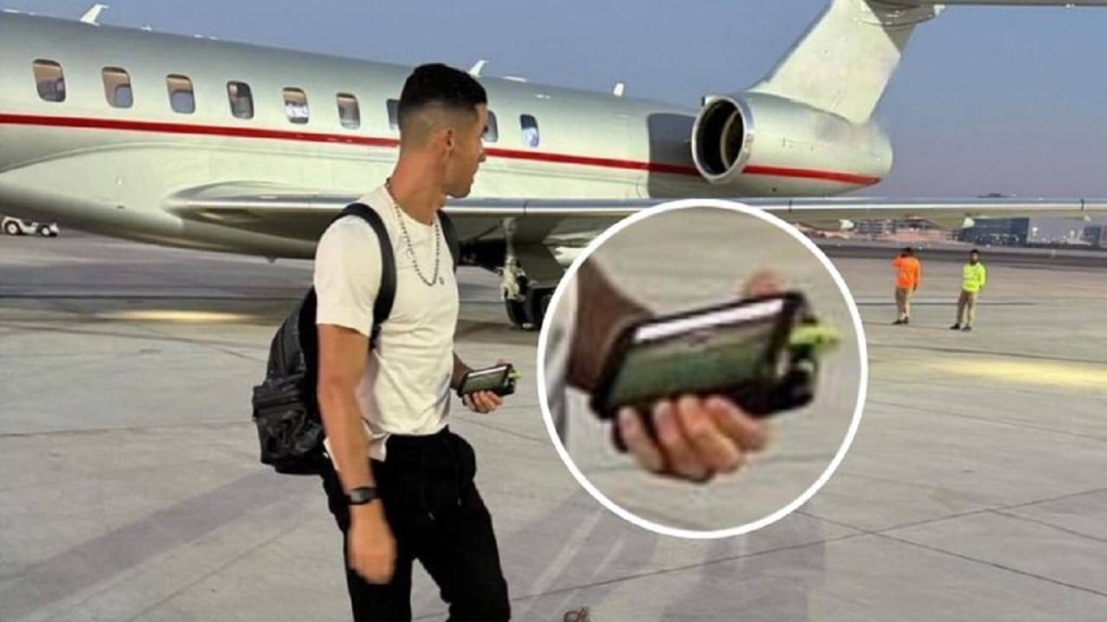 شاهد.. تفاعل واسع مع صورة لـ "رونالدو" وهو في المطار