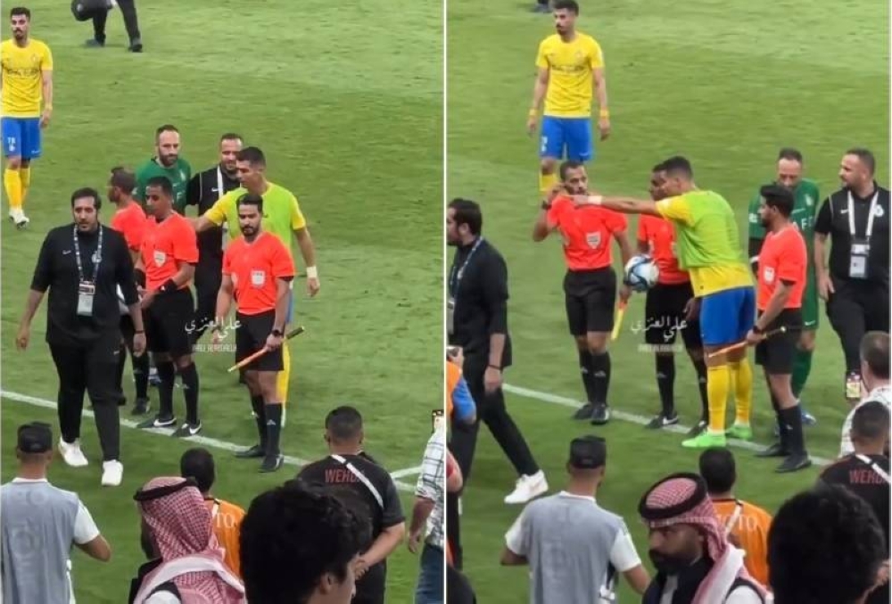 شاهد: رونالدو يطلب من الحكم كرة الهاتريك.. والأخير يفاجئه بردة فعله