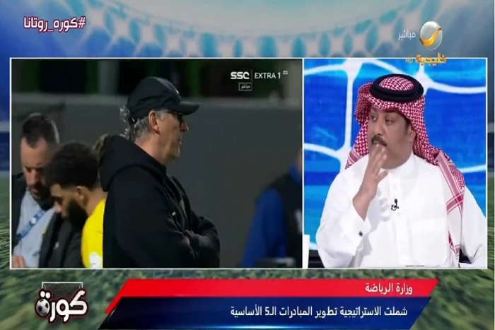 «هناك من يصر على وصفه بالسباك» .. بالفيديو..  تركي العجمة يدافع عن لوران بلان مدرب الاتحاد!