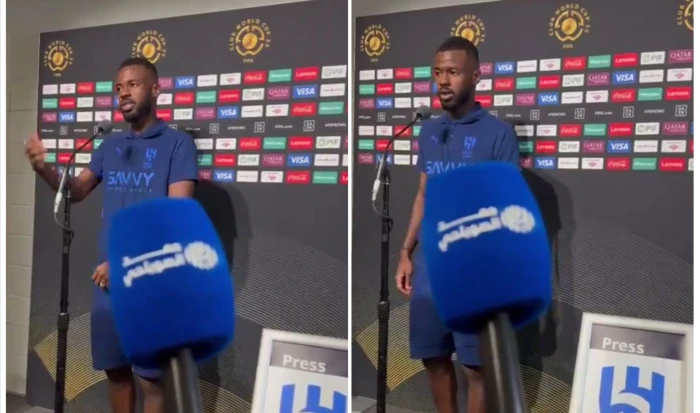 بعد الفوز على باتشوكا.. بالفيديو: تمبكتي يوجه رسالة لجمهور الهلال قبل لقاء السيتي في كأس العالم