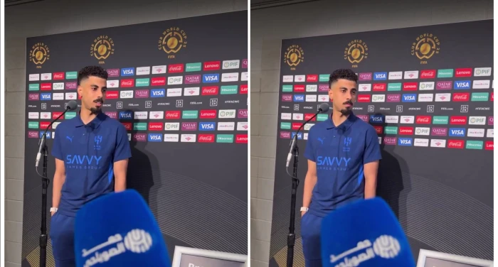 بعد انتقاله للهلال.. بالفيديو: لاجامي: وصولي إلى هنا "دعوة والدين"