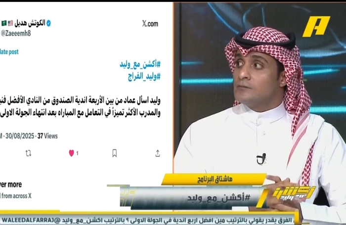 بالفيديو.. السالمي يرتب الأندية الأربعة الكبار من الأفضل للأسوأ بعد الجولة الأولى للدوري
