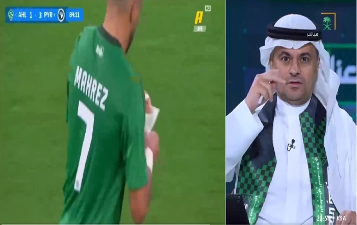 «قرأها في دقيقة ونصف».. بالفيديو.. خالد الشنيف يكشف مفاجأة حول ورقة رياض محرز  أمام بيراميدز المصري!