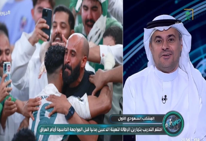 بالفيديو.. من الشخص الذي احتفل معه صالح أبو الشامات بهدفه في إندونيسيا؟.. خالد الشنيف يكشف