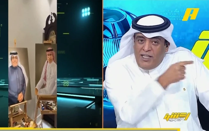 بالفيديو.. تعليق ساخر لـ"الفراج" على لوحة هدية تلقاها من فنان تشكيلي
