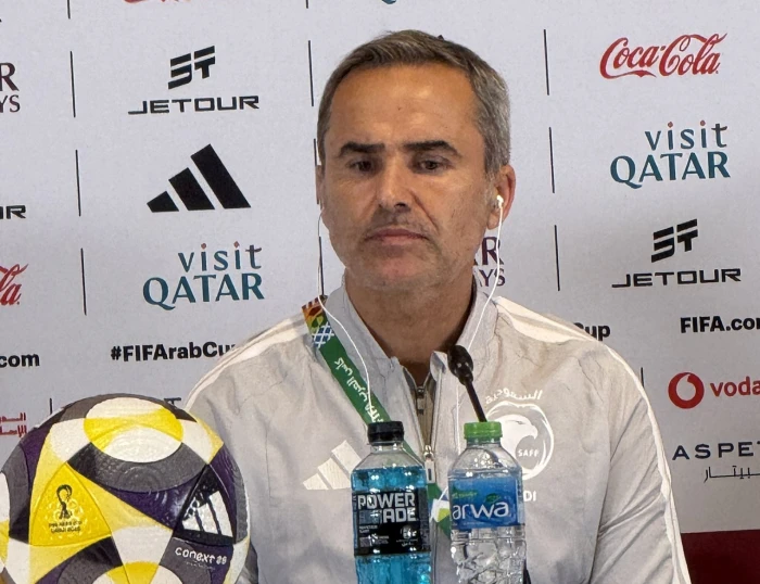 نحن منتخب قيد التطور.. بالفيديو: تصريح مساعد رينارد قبل مواجهة السعودية للمغرب في كأس العرب