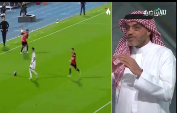 بالفيديو.. نواف شكرالله يكشف خطأًً فادحًا في مباراة الأهلي والرياض