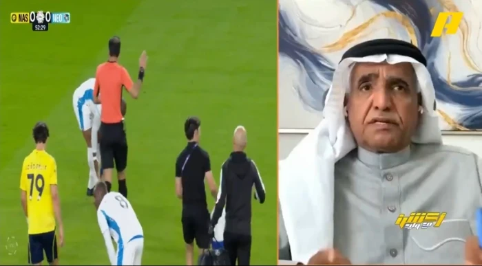 بالفيديو.. محمد فودة يكشف حقيقة تغاضي الحكم عن طرد بروزوفيتش لاعب النصر أمام نيوم