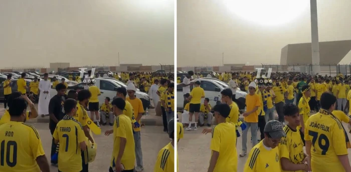 بالفيديو..جماهير النصر تتوافد إلى الأول بارك قبل مواجهة ضمك الحاسمة